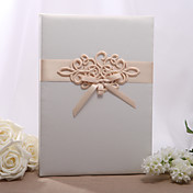 mooie bruiloft gastenboek met chinese knoop met tri-fold blanco pagina's