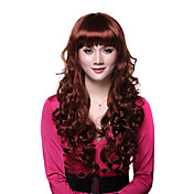 Capless Long Red Curly High Quality Synthetic Wigs