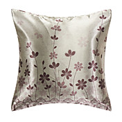 País floral roxo Poliéster fronha decorativa