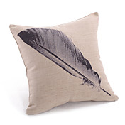 elegante de couro de impressão fronha decorativo
