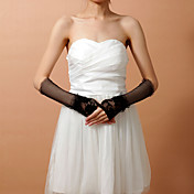 Vrouwen Lace Met Net vingerloze elleboog Fashion / Party Handschoenen