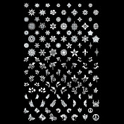 42 Patrón Planta de uñas de arte sello estampado de imagen Plate Plantilla K (1pcs)
