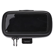 Black Plastic+Rubber Waterproof Fixed Support for Motorcycle/Bike with A Small Bag