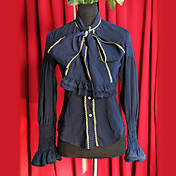 Pirate Style Long Sleeve Chiffon Sailor Lolita Blouse(3 Colors)