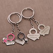 personalizzati portachiavi cuore - amore è per sempre (set di 4 coppie)