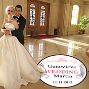 personnalisé plume étage de mariage de danse autocollant (plus de couleurs)