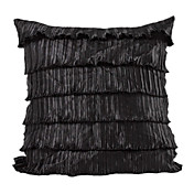 Modern fronha floral preto decorativa