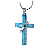 Croce da uomo in titanio Collana
