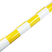 60 x 200 cm Piel termorretráctil (Lattice Blanco Amarillo, 2,5 * 2,5 cm)