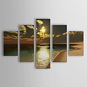 Handgemalte Ölgemälde Landschaft Oversized Landscape Set von 5