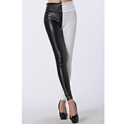 Damemote Svart-hvitt High Waist Legging (Midje :58-79cm Bust :90-104cm Lengde: 95cm)