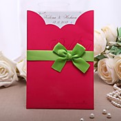invitation personnalisée de mariage élégant avec des rubans - jeu de 50