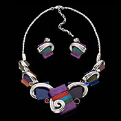 Pendientes de la Mujer elementos místicos y Set Collar