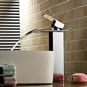 contemporaine robinet d'évier en laiton de bain - fini chrome (hauteur)