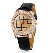Fashion Damen PU Quarzwerk Glass Armbanduhren Mehr Farben