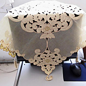 Country Organza Beautiful Flower Polyester Table Cloths