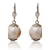 Charme alliage Boucles d'oreilles perles rondes