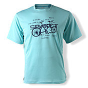 SPAKCT 100% Polyester Breathable Riding Cultural T-shirt(Blue)
