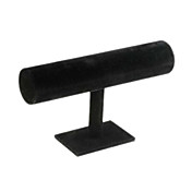 Pulsera de terciopelo negro T-Bar Jewelry Display Stand rack