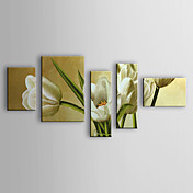 Peints à la main peinture à l'huile florale Set de 5 1302-FL0072
