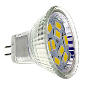 MR11 4W 9x5730SMD 400-430LM 2700-3000K Warm White Light LED Spot Bulb (12V)