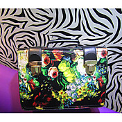 Retro Style Women's Rose Print PU Tote (31 * 10 * 20cm)