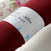 Personalisierte Paper Napkin Ring - Lovely Spring (Set von 50)