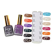 Glitter Cracked Chapped Builder Coat Nail Polish No.2(15ml,1PCS,Assorted Colors)
