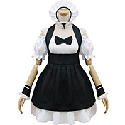 Lovely Princess Short Sleeve Short White Cotton Cosplay Lolita Dress