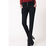 Straight Pants Women's met knoopdetail