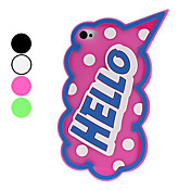 Caso Nube carino stile protettiva morbida per iPhone 4 e (colori assortiti) 4S