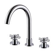 Messing verbreitet Waschbecken Wasserhahn - Chrom-Finish