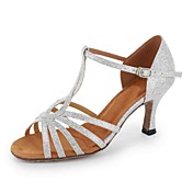 Aangepaste Vrouwen Sparkling Glitter T-band met gesp Latin / Ballroom Dansschoenen (meer kleuren)