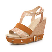Sparkling Glitter kile hæl sandaler med Buckle Party / Evening Sko (Flere farger)