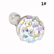 Pure Color Zircon anti-polvo para auriculares Jack para iPhone y iPad