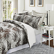 3pcs lobito folha jacquard conjunto de capa de edredon
