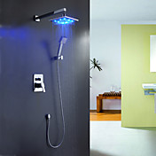 Sprinkle® - Farbwechsel LED Dusche Wasserhahn mit 8-Zoll-Duschkopf + Handbrause