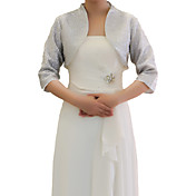 3/4 Sleeve Chiffon Evening / Wedding Wrap / Jacket (Flere Farger)