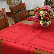 Set Of 4 Traditional Solid Placemats