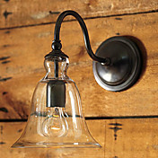 60W Retro Wall Light kukka lasi-ja metallipistoke