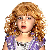 Capless Top Grade Synthetic Long Wavy Blonde Children's Wigs