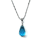 Cosplay Necklace Inspired by Sword Art Online Asuna Yuuki blue Crystal