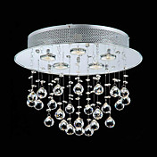 60W Crystal kralen Moderne inbouw met 5 Lichten in GU10 Base