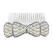 Einfache Legierung mit Imitation Pearl / Strass Damen Kämme