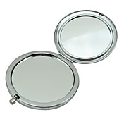 Diamond Round Potable Comestic Two Side Makeup Compact Mirror Case