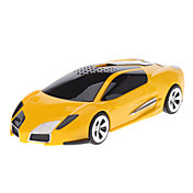Yellow Car Racing Style TF / USB / entrada de audio MP3 Music Speaker FM Radio (DC 5V)