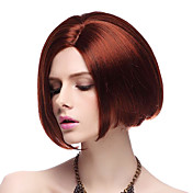 Capless høykvalitets syntetisk Red Straight BIR Hair parykker