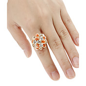 Flere Petals Shaped Justerbar Ring