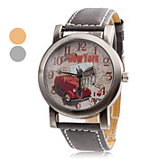 Unisex Style Car pu analogico al quarzo orologio da polso (colori assortiti)