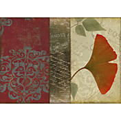 מודפס אמנות מופשטת בוטני feuilles שני על ידי מאפייה לפי צבע